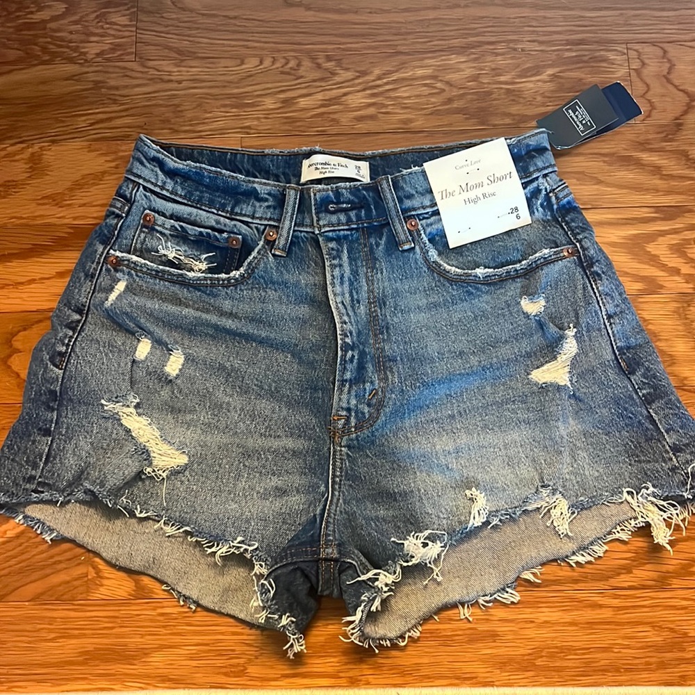 Brand New* Abercrombie, The Mom Short size 28